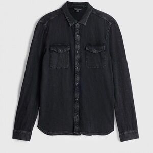 John Varvatos
Arvon Cotton Textured Knit Button Down Western Shirt